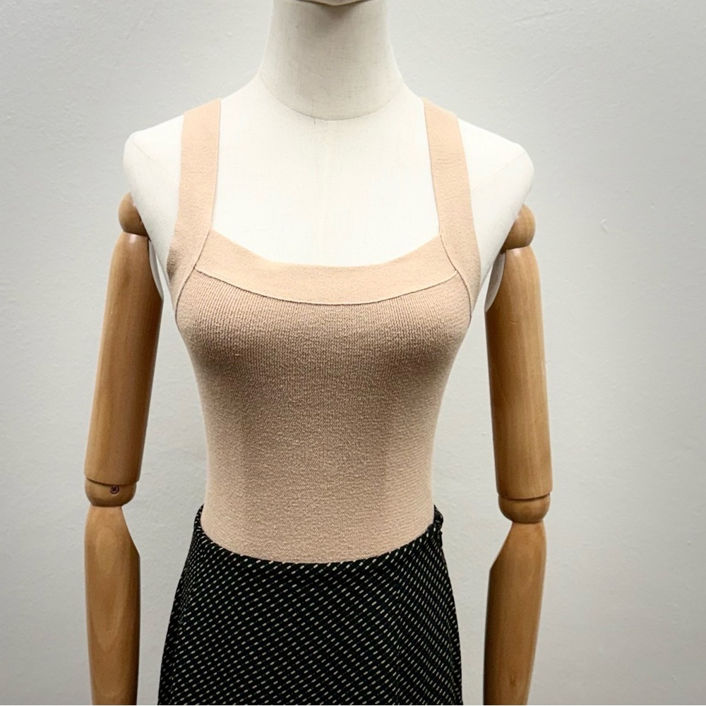 Abercrombie & Fitch Beige Knit Bodysuit Size M